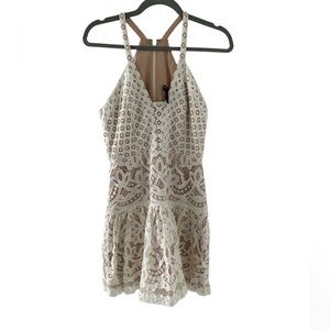 Ivory, BCBG lace dress- size 4